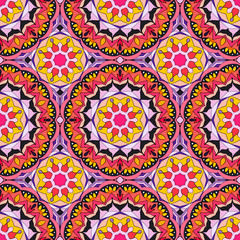 Seamless pattern. Decorative pattern in beautiful colors. Vector background