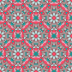 Seamless pattern. Decorative pattern in beautiful colors. Vector background