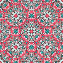 Seamless pattern. Decorative pattern in beautiful colors. Vector background