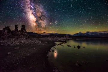 Foto auf Acrylglas Mono Lake bei Nacht Milchstraße Kalifornien Landschaften © Krzysztof Wiktor