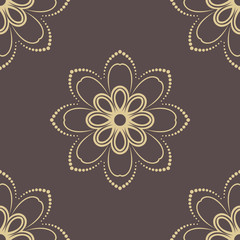 Floral Fine Seamless Vector Pattern
