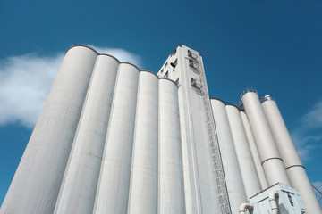 Industrial buildings and silo