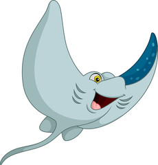 Cartoon funny stingray