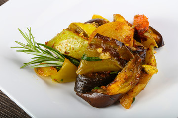 Baked vegetables