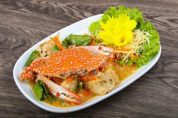 Boiled crab