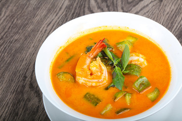 Curry with prawn