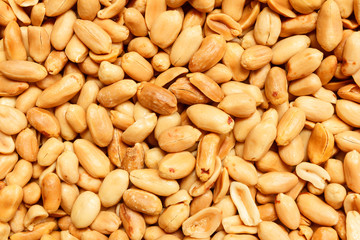 peeled peanuts background