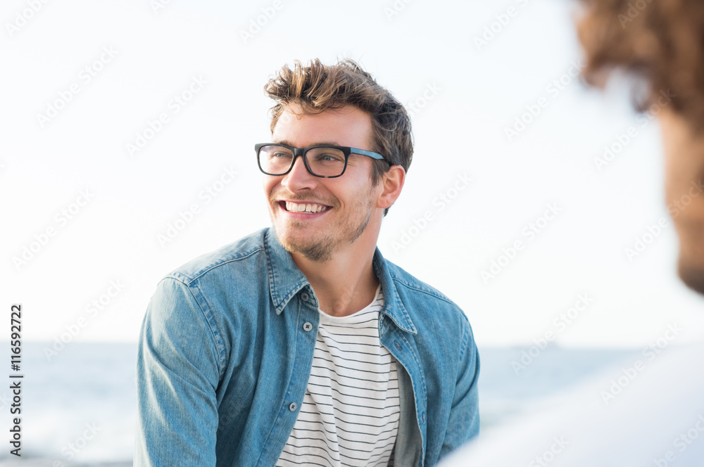 Wall mural carefree man