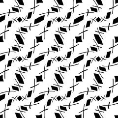 Abstract geometric black and white hipster fashion pillow ethno pattern