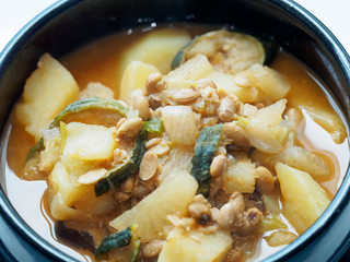 Korean traditional bean stew - Cheonggukjang