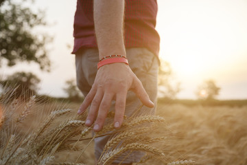 Man enjoying in nature.

