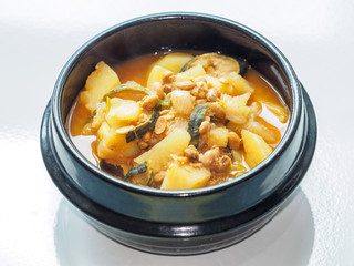 Korean traditional bean stew - Cheonggukjang