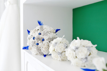 Artificial flower wedding bouquet for bride and bridesmaid