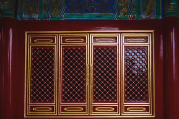 the windows, made in traditional style, China texture