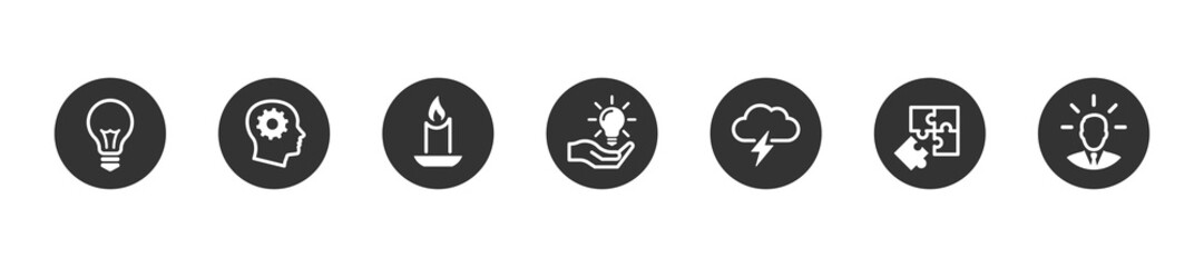 Idea icons set