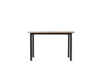 Table furniture isolated on the white