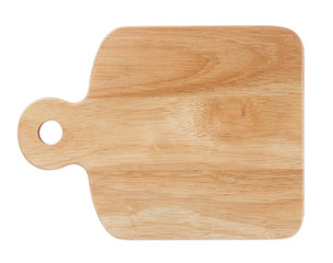 wooden plate isolated on white background