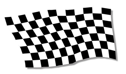 Obraz premium Chequered Flag Fluttering