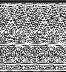 Vector seamless pattern for tribal design. Ethnic motif.