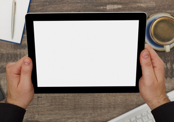 Blank screen on digital tablet