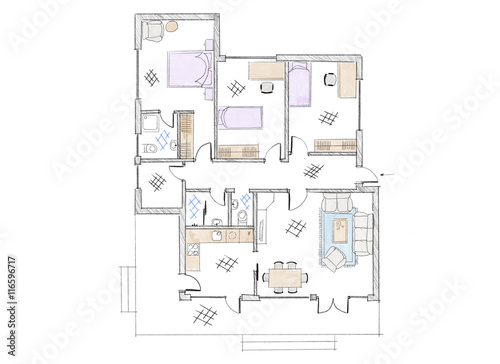 "Sketch floor plan" Stock photo and royalty-free images on Fotolia.com