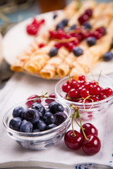pancakes with berry