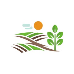 Farming logo design vector