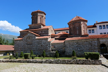 Fototapeta na wymiar Exterior of Sveti Naum Monastery, Ohrid, Macedonia