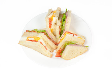 A selection of Sandwiches with various fillings