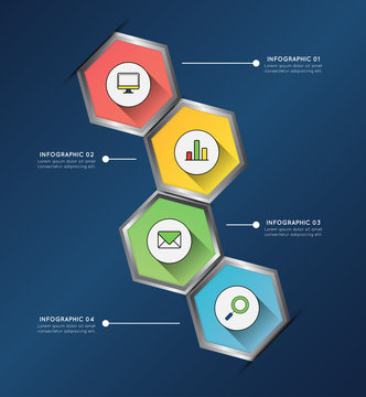 Modern infographic for business concept.