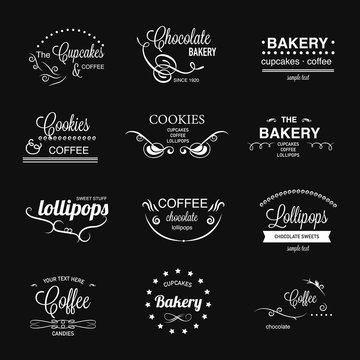 Lettering food logos 