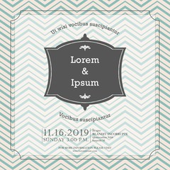 Elegant wedding invitation