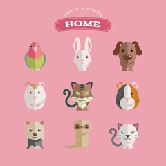 Pet animals set