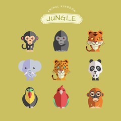 Jungle animals set