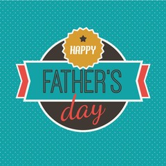 Happy Father's day badge background