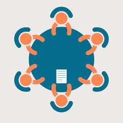 Business meeting icon