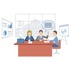 Business meeting in the office