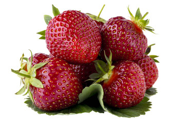 red ripe strawberries