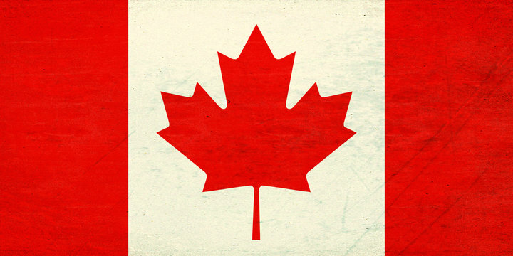 Flag Of Canada Grunge