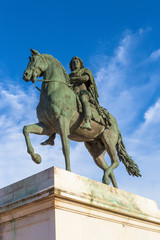 Lyon. Equestrian statue of Louis XIV on Place Bellecour, 1825