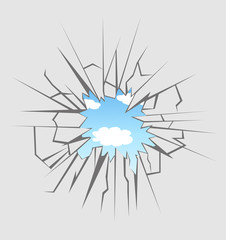 Obraz premium Crushed glass