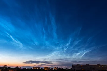 Foto auf Acrylglas Nachtleuchtende Wolken © Andrei Nekrassov