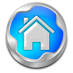 Home Button - 3D illustration