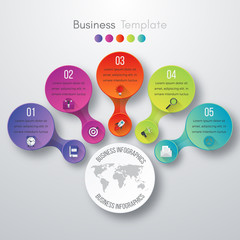 Timeline Vector 3d Infographic