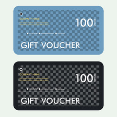 Gift voucher certificate coupon template. Vector cover design
