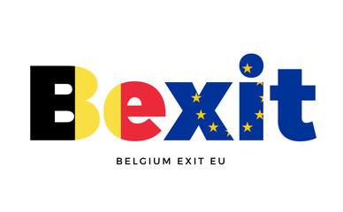 BEXIT - Belgium exit from European Union on Referendum.
