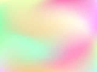 Abstract horizontal blur gradient background with trend pastel pink, pale, green, yellow, cyan and blue colors for deign concepts, wallpapers, web, presentations and prints. Vector illustration.