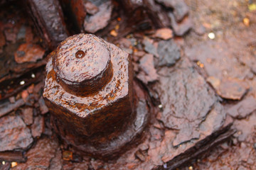 錆びついたボルト