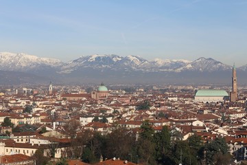 Vicenza, Italy, skyline of the city with Basilica Palladiana and
