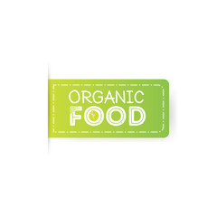 organic food rubber stamp